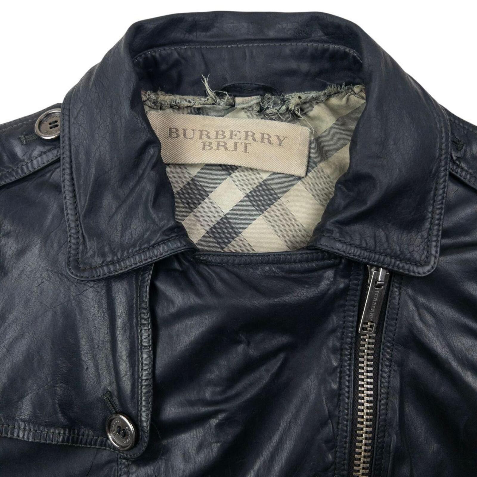 Burberry Vintage Burberry Brit Cropped Leather Jacket Womens Size M Size M / US 6-8 / IT 42-44 - 3 Thumbnail