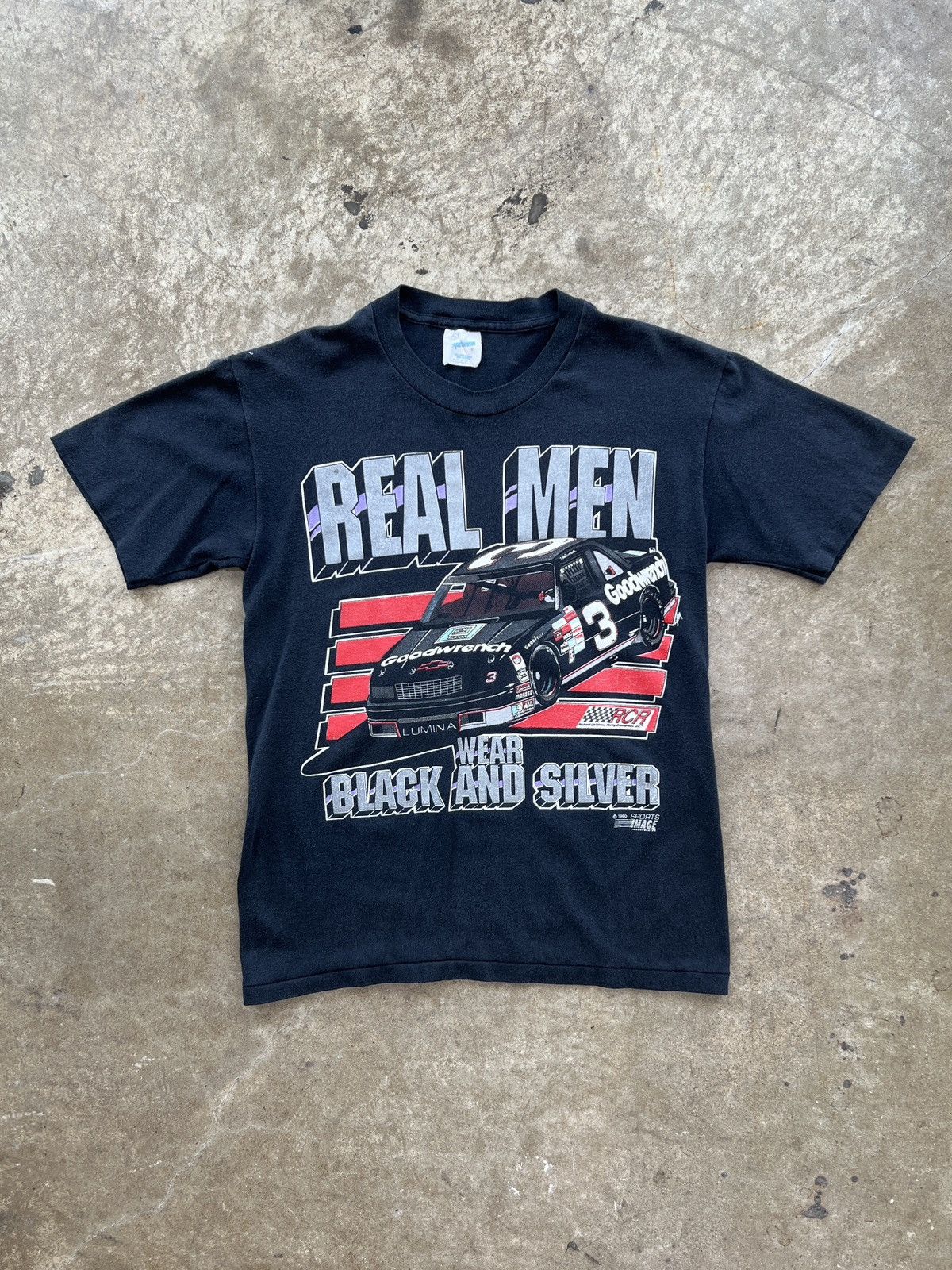 NASCAR Vintage 1990 Real Men Goodwrench Racing Single Stitch Medium Size US M / EU 48-50 / 2 - 2 Thumbnail