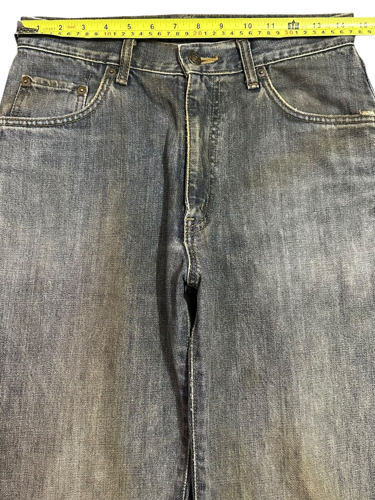 Edwin Vintage Edwin 503 Mud Wash Style Distress Loose Jeans Size US 29 - 13 Thumbnail