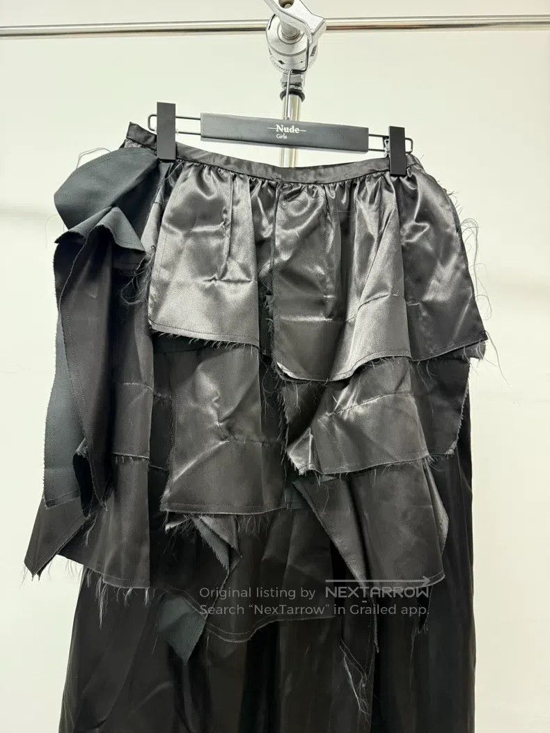 Comme des Garcons Comme Des Garcons size S Silky pleated distressed skirt Size 23" - 2 Thumbnail