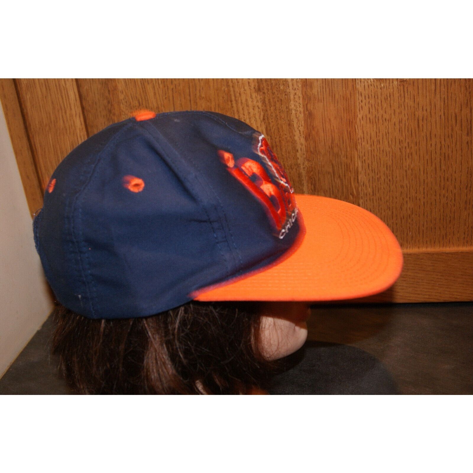 NFL VTG 90s Chicago Bears Eastport Hat Cap Snapback Face Spell Size ONE SIZE - 3 Thumbnail