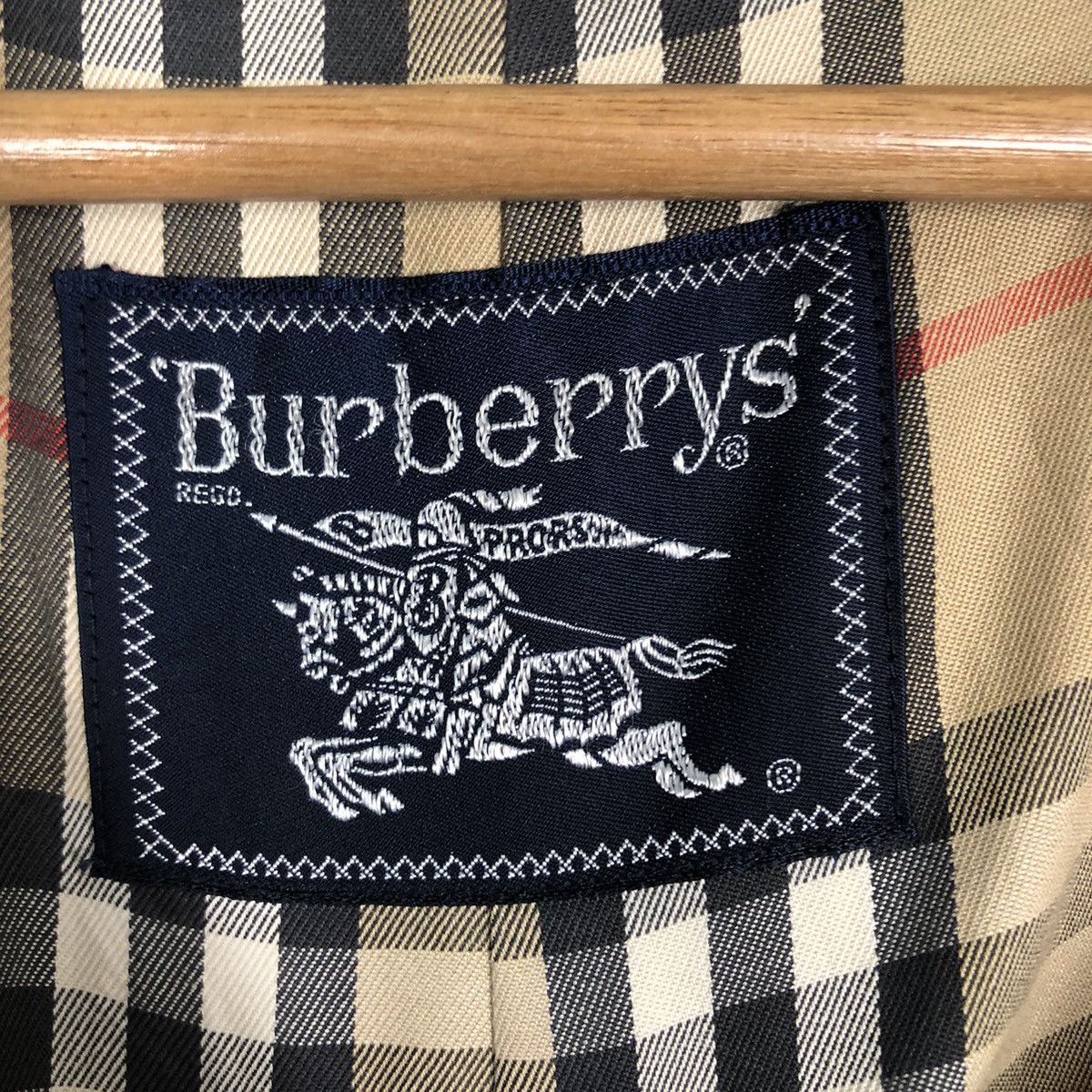 Burberry 🔥Vintage Long Jacket Burberrys Nova Check Blanket Bondage Size US M / EU 48-50 / 2 - 18 Thumbnail