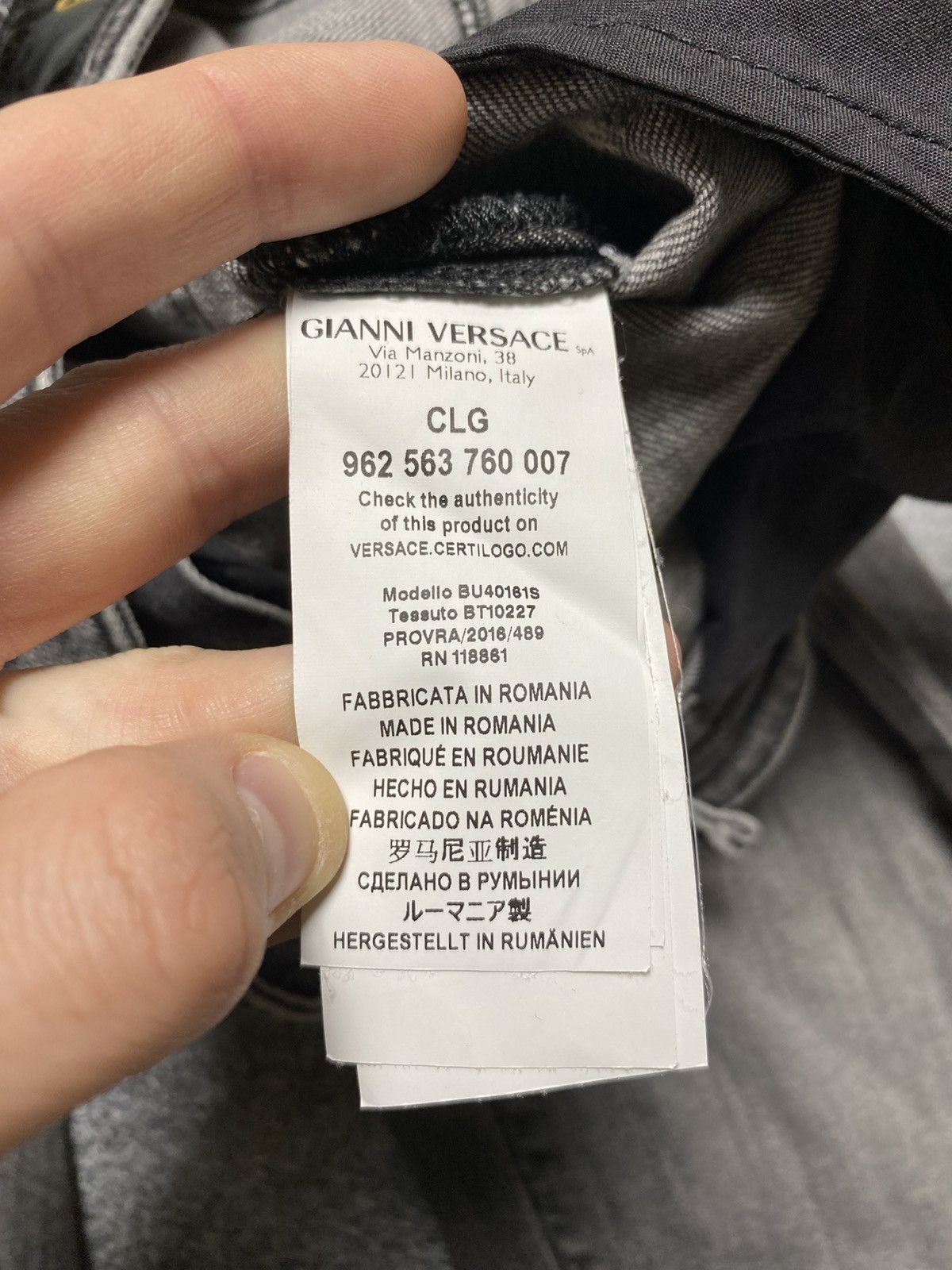 Versace × Vintage Versus Versace jeans Size M grey Size US 32 / EU 48 - 9 Thumbnail