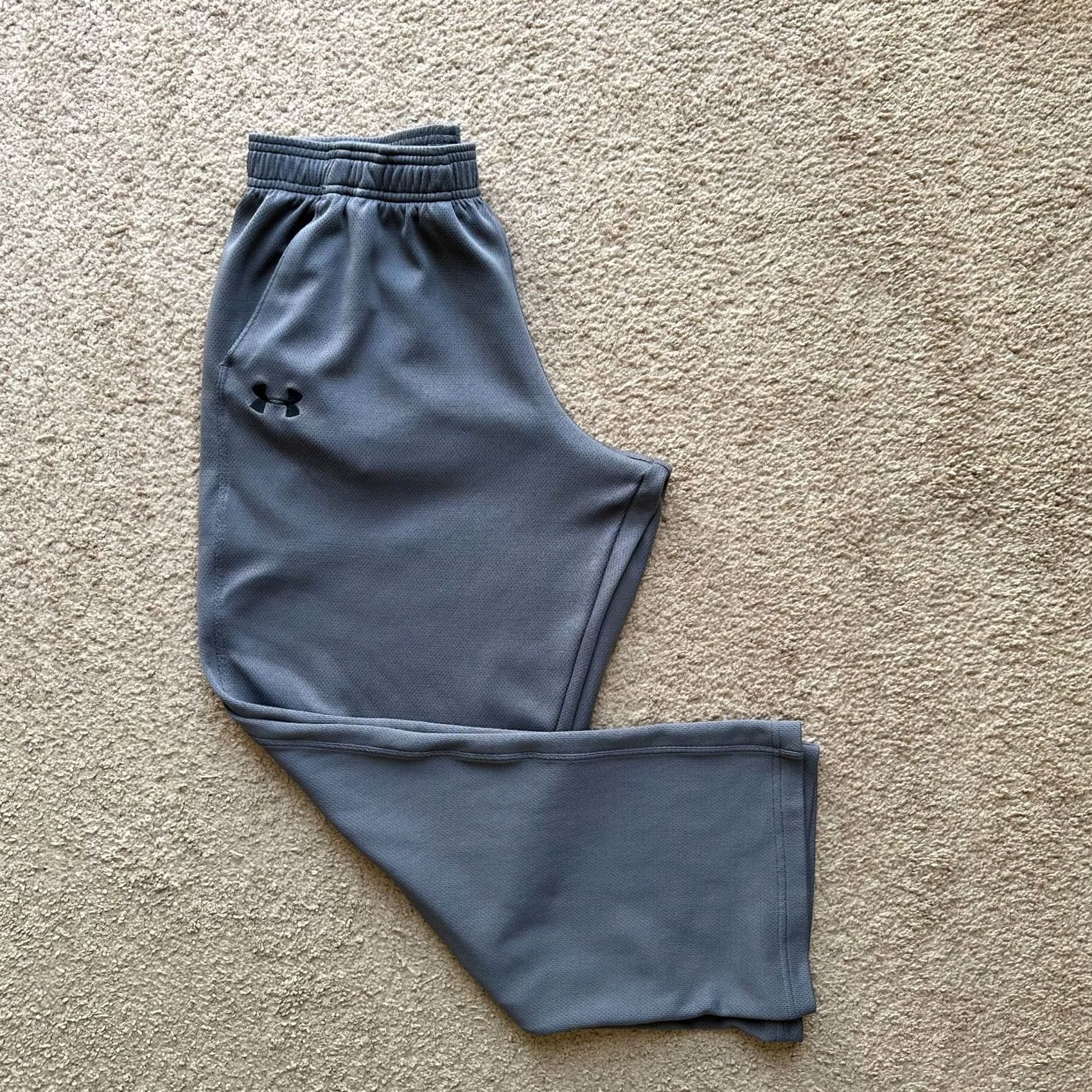 Under Armour Under Armour Joggers Mens Large Grey Straight Leg Track Pants 30x30 Size US 33 - 2 Thumbnail