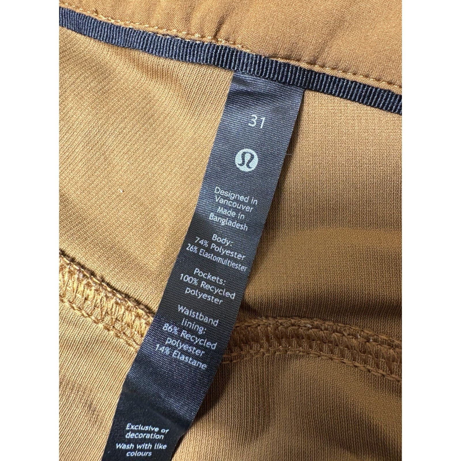 Lululemon Lululemon Chord ABC Crop Pant Men 31x28 Brown Textured Relaxed LM5AHUS Size US 31 - 3 Thumbnail