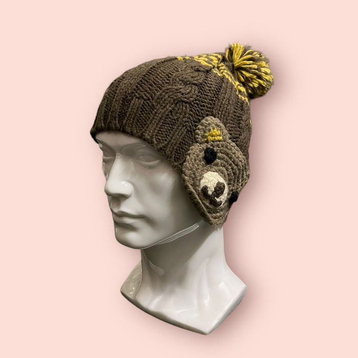 Vintage VINTAGE BEARS EAR MUFF KNITTED BEANIE Grailed