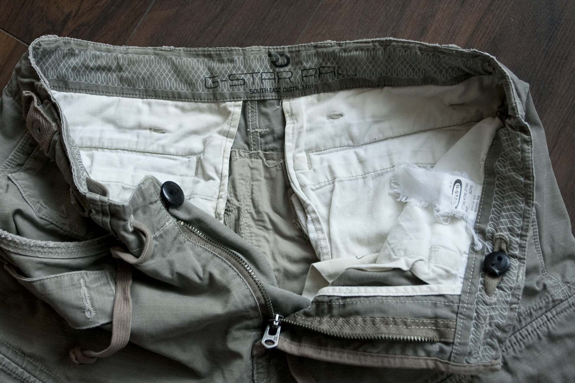 G-Star G Star Shorts Pants Cargo Distressed Size 29 Size US 29 - 7 Thumbnail