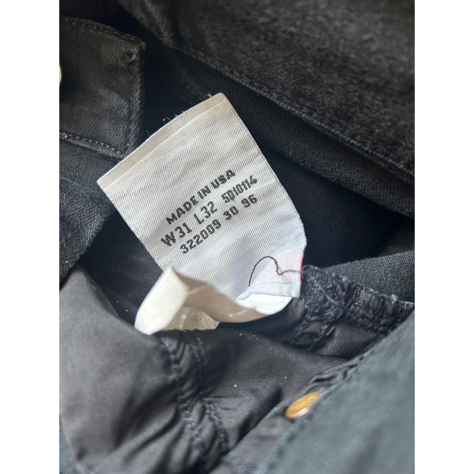 Levi's Levi's 501 W31 L32 - Black USA 1996 Distressed Vintage Jeans Size US 31 - 7 Thumbnail