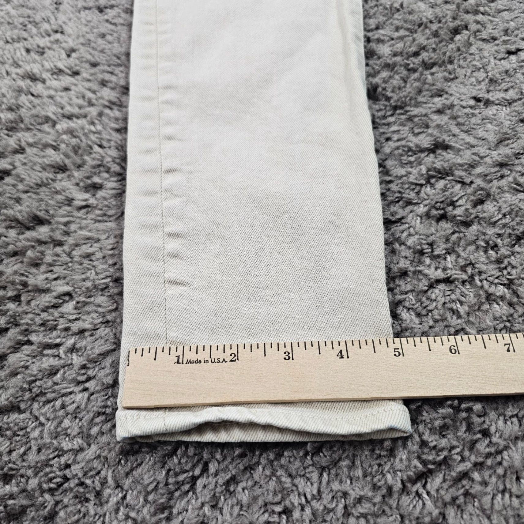 MOUSSY Vintage Moussy Women's Jeans Tapered Mid Rise Stretch 26 Beige Japan Denim 27x27 Size 26" / US 2 / IT 38 - 7 Thumbnail