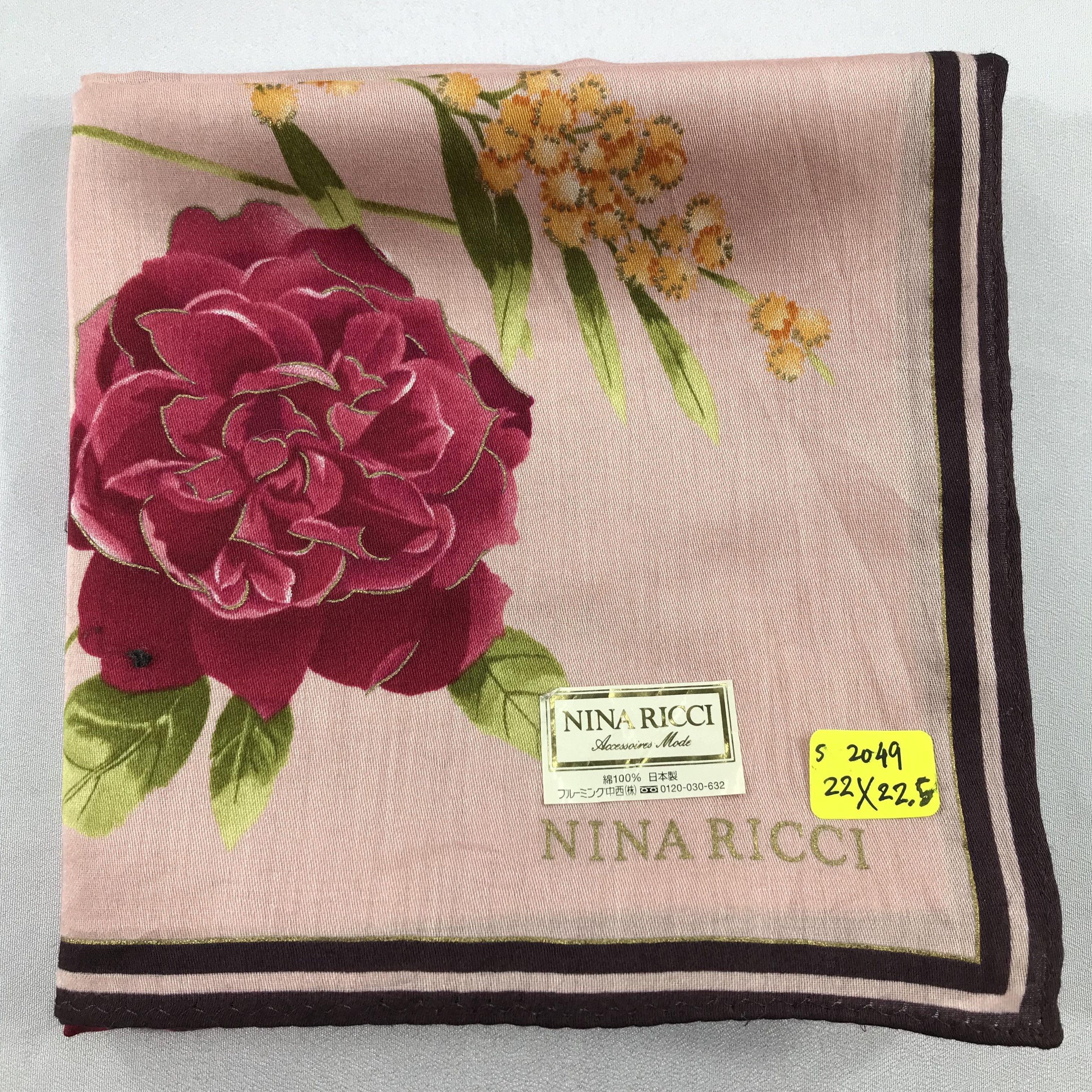 Nina Ricci × Vintage Nina Ricci Bandana / Handkerchief / Neckerchief - S2049 Size ONE SIZE - 5 Thumbnail