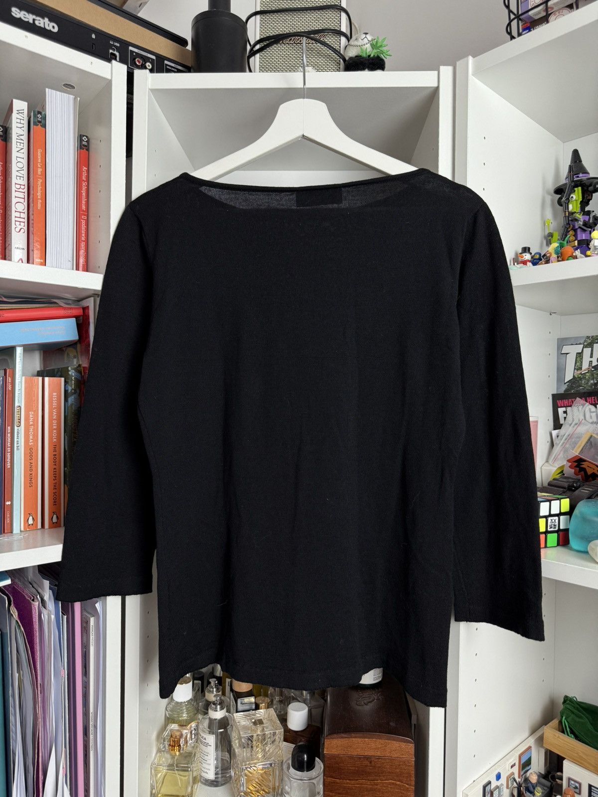 Designer × Valentino × Vintage Vintage 90s Valentino Pure wool floral print sweater S rare Size S / US 4 / IT 40 - 2 Thumbnail