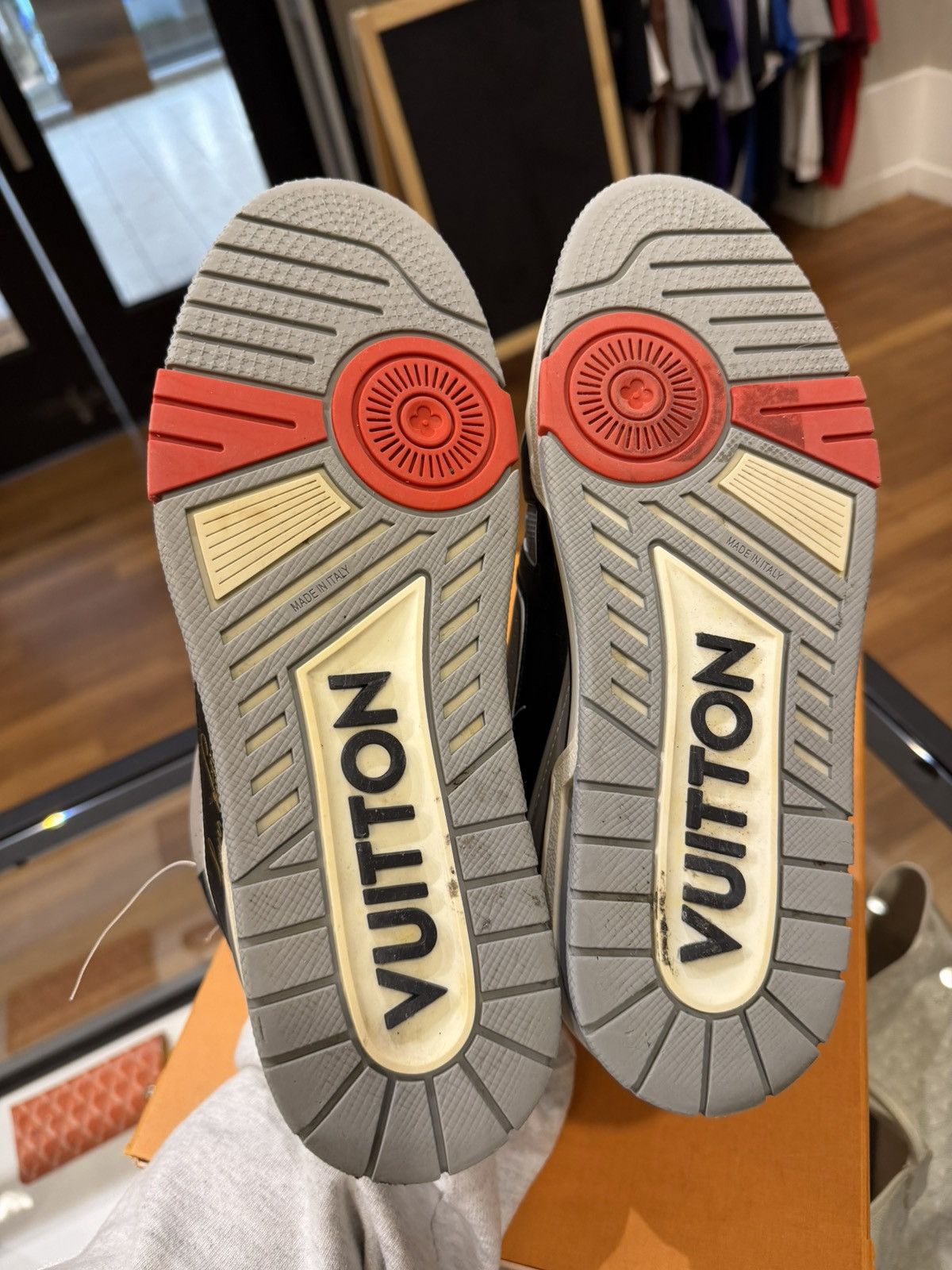 Louis Vuitton Louis Vuitton SS21 Virgil Abloh Upcycling LV Trainers Size US 7.5 / EU 40-41 - 7 Thumbnail