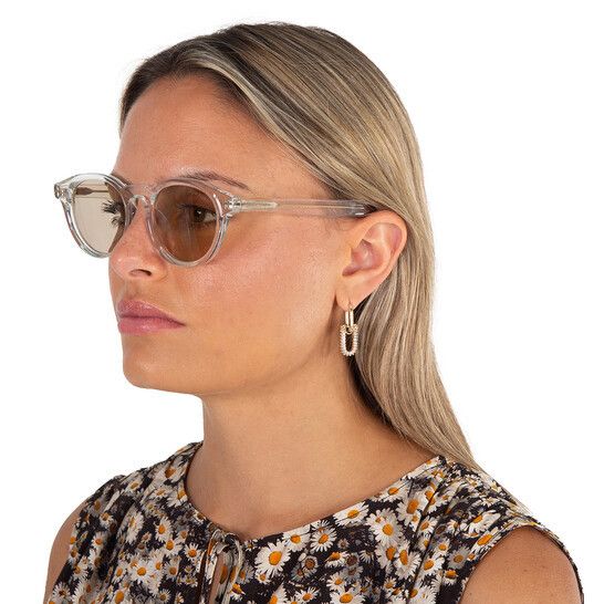 Tom Ford Tom Ford FT1123-D 26E Sunglasses Crystal Round Frame Size ONE SIZE - 5 Thumbnail