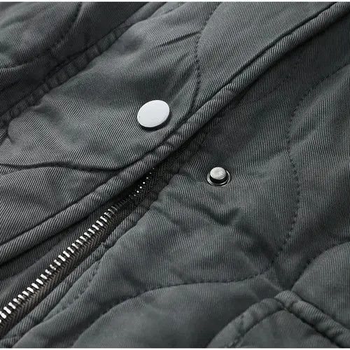Anime × Japanese Brand Jack Gray Cotton Bomber Jacket Coat For Women Size S / US 4 / IT 40 - 4 Thumbnail