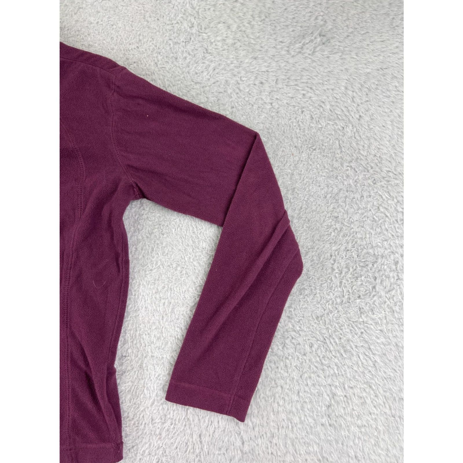 Vintage Columbia Sweater Womens Small Purple Fleece 1/4 Zip Mock Neck Polyester Hiking Size S / US 4 / IT 40 - 2 Thumbnail
