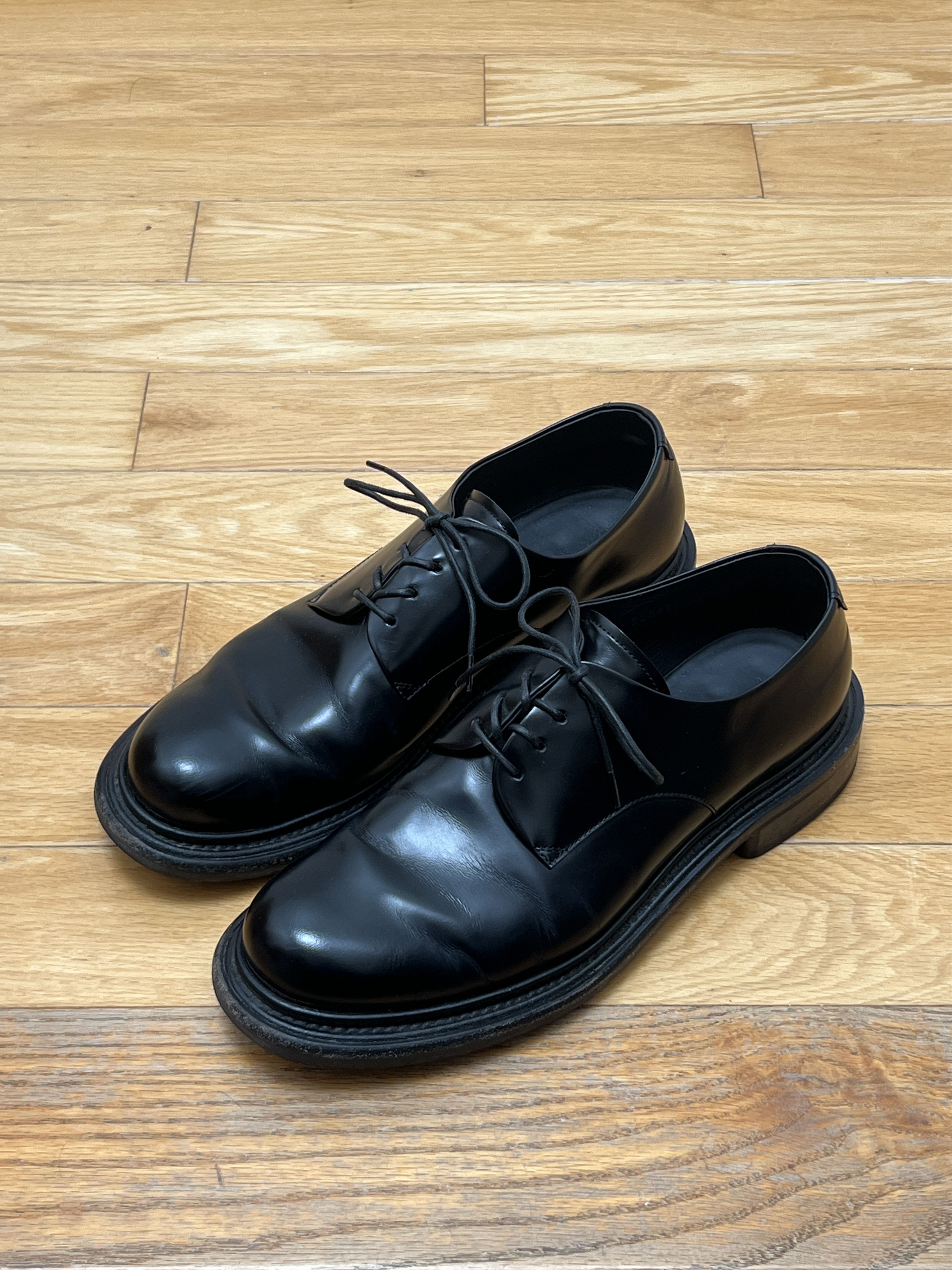 Giorgio Armani Giorgio Armani Brushed Leather Derby UK9.5 Size US 10.5 / EU 43-44 - 2 Thumbnail