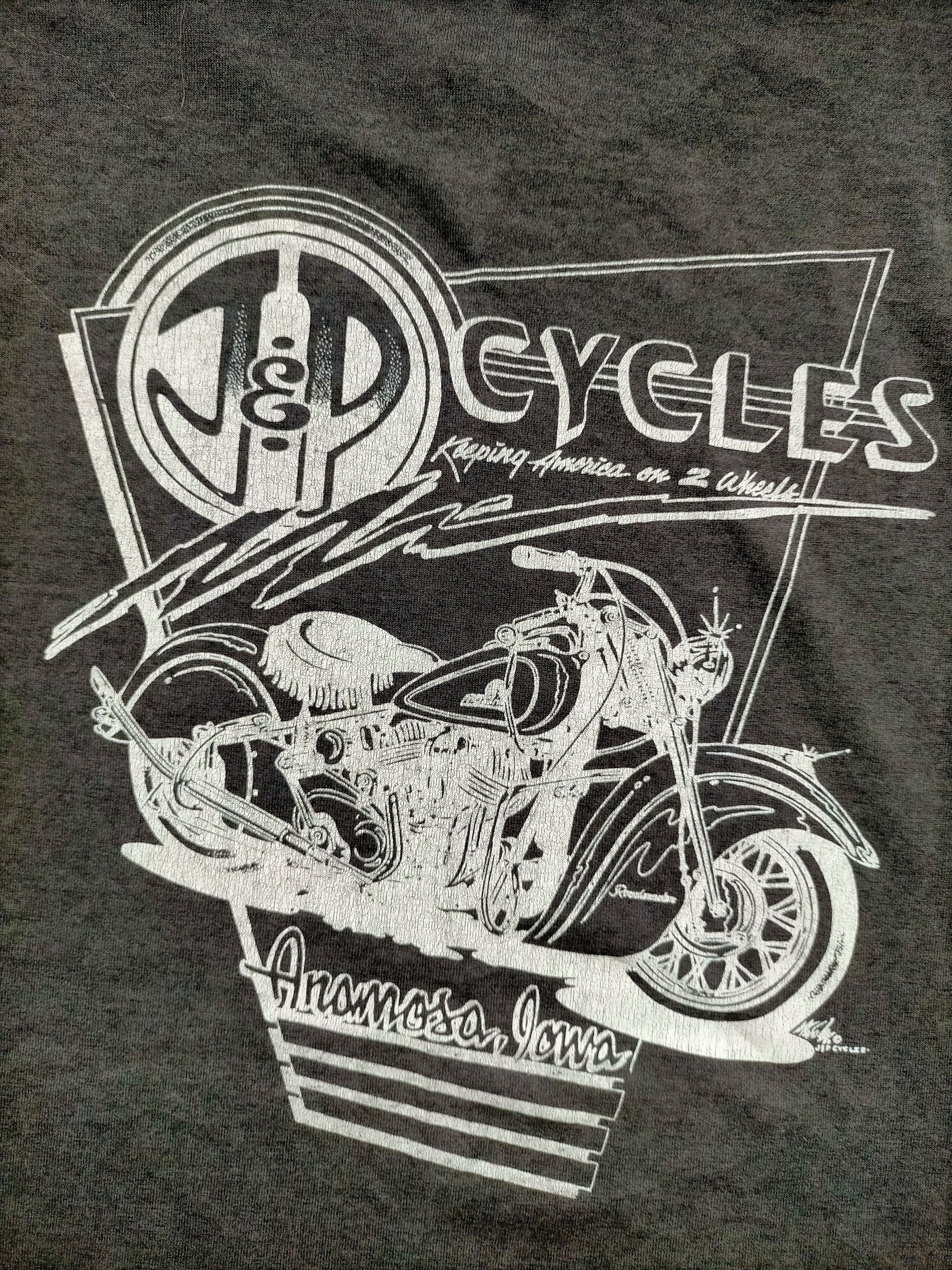 Harley Davidson Vintage Harley Davidson Ride the wind single stich tee Size US XXL / EU 58 / 5 - 15 Thumbnail