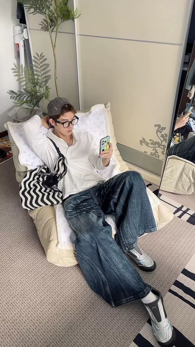 Japanese Brand STREETWEAR BAGGY JEANS Size US 34 / EU 50 - 5 Thumbnail