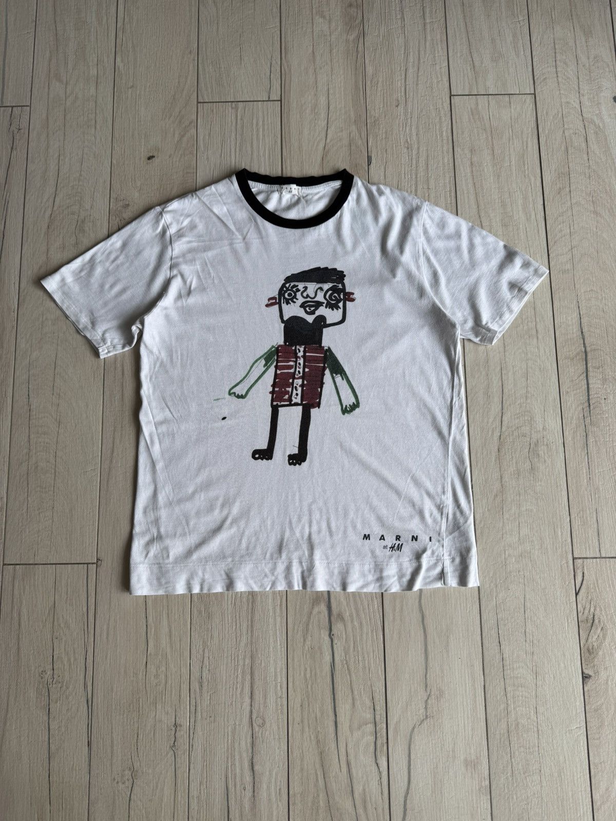 Marni FW12 Marni X H&M Abstract Printed T-Shirt Size US L / EU 52-54 / 3 - 1 Thumbnail