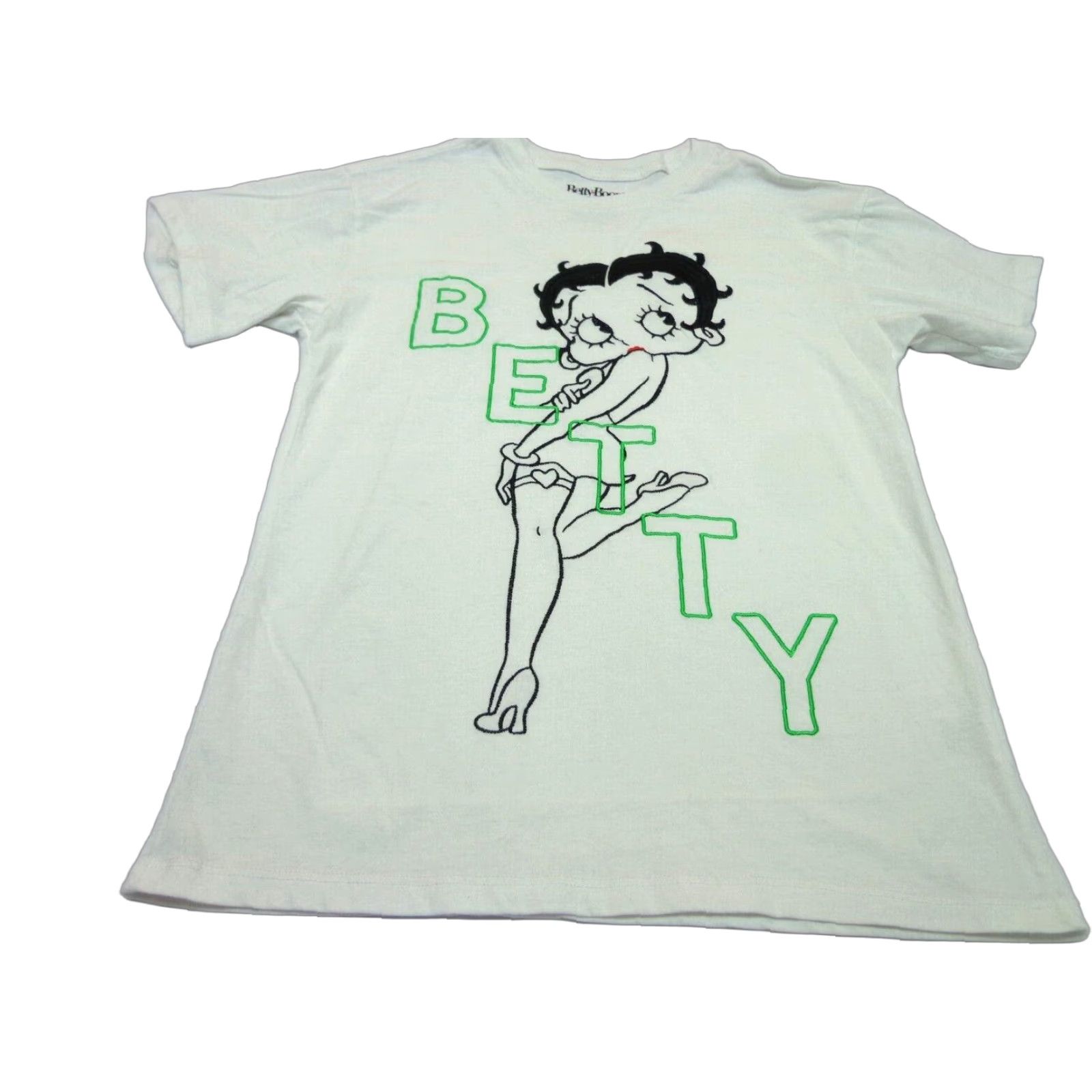 Vintage VINTAGE Betty Boop Graphic T-shirt XS Women Juniors Short Sleeve Ivory 90s Cartoon Betty Boop Womens XS Shirt Size XS / US 0-2 / IT 36-38 - 1 Thumbnail