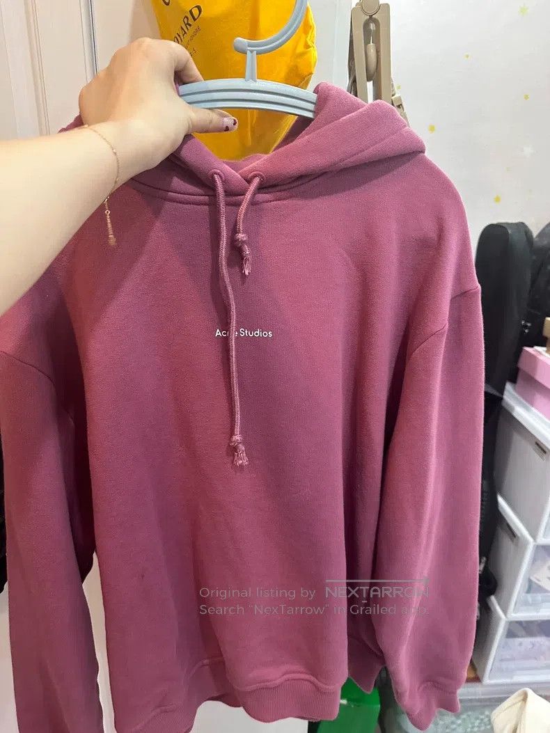 Acne Studios Acne Studios Burgundy denim coat Size S / US 4 / IT 40 - 1 Thumbnail