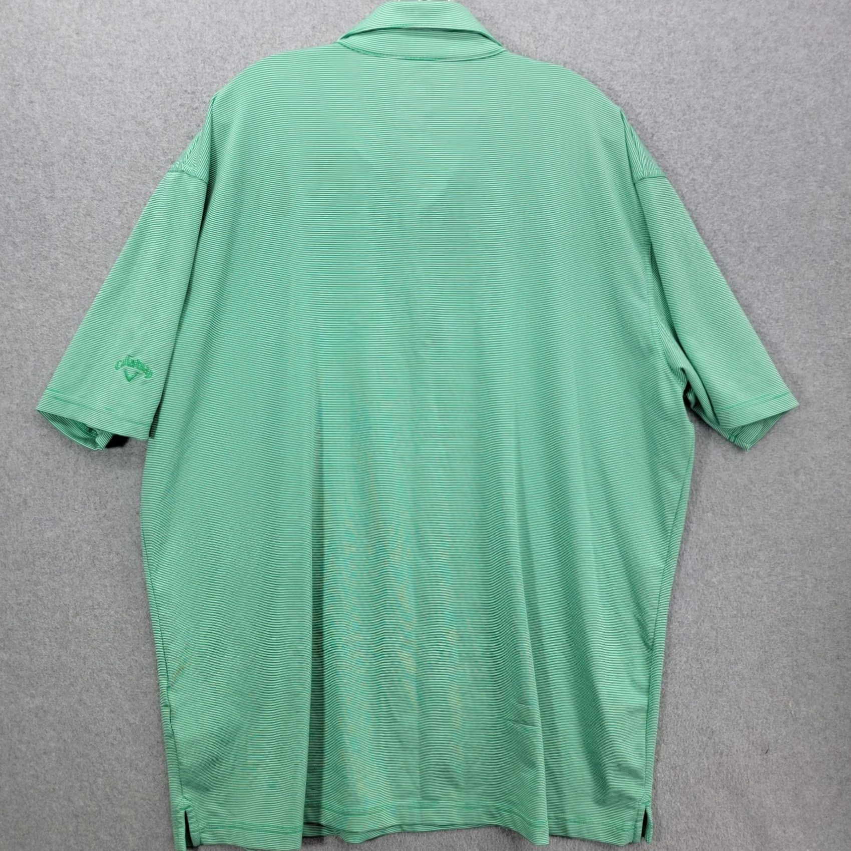 Callaway Callaway Golf Shirt Mens XXL Green Striped Polo Opti-Dri Short Sleeve Size US XXL / EU 58 / 5 - 5 Thumbnail