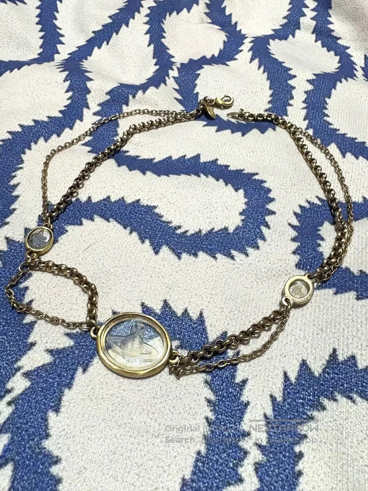 Vivienne Westwood vivienne westwood gold chain necklace with stones. Size ONE SIZE - 2 Thumbnail
