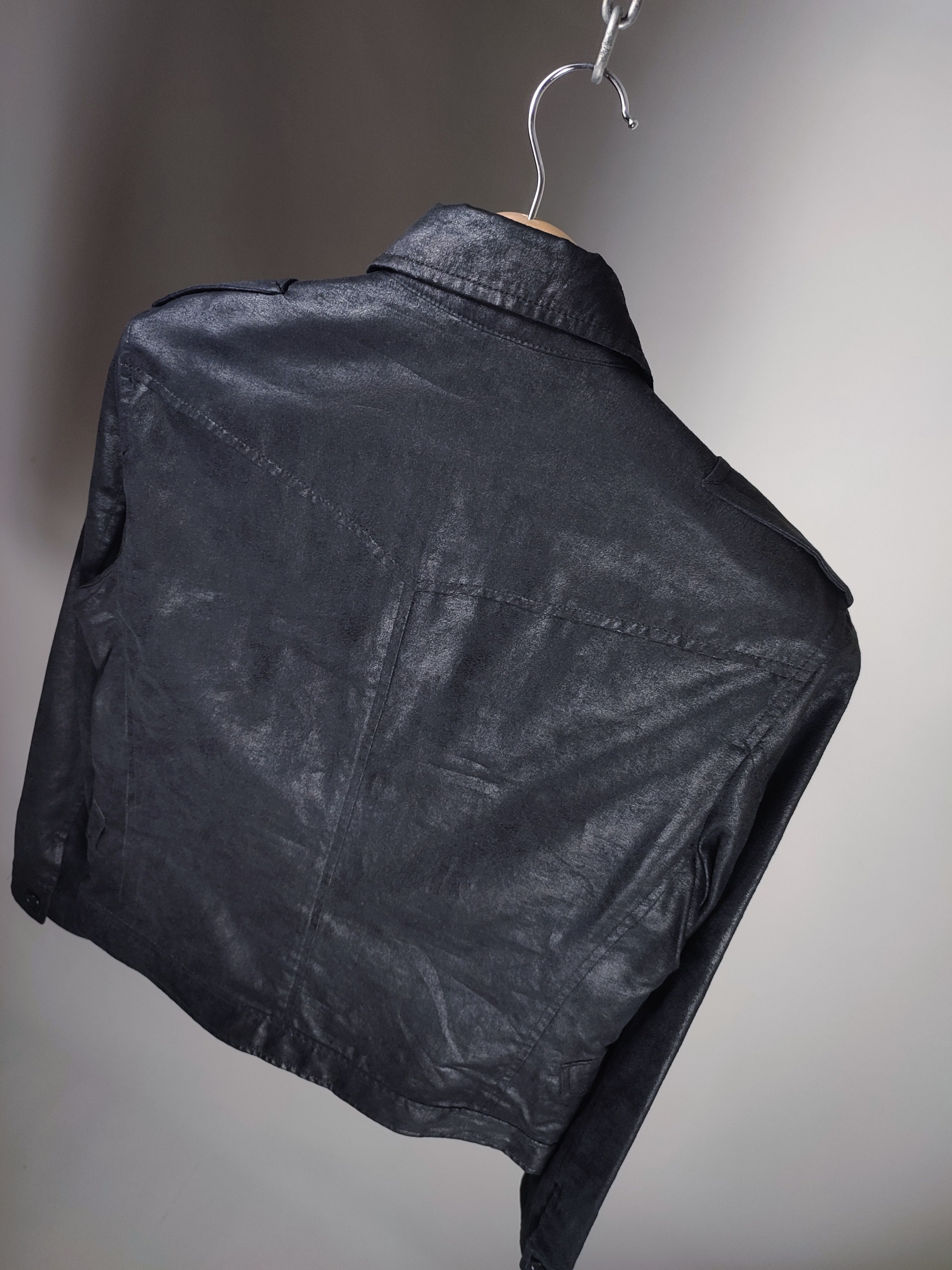Japanese Brand Buona Giornata Japanese Polyurethane Leather Zip Moto Jacket Size L / US 10 / IT 46 - 7 Thumbnail