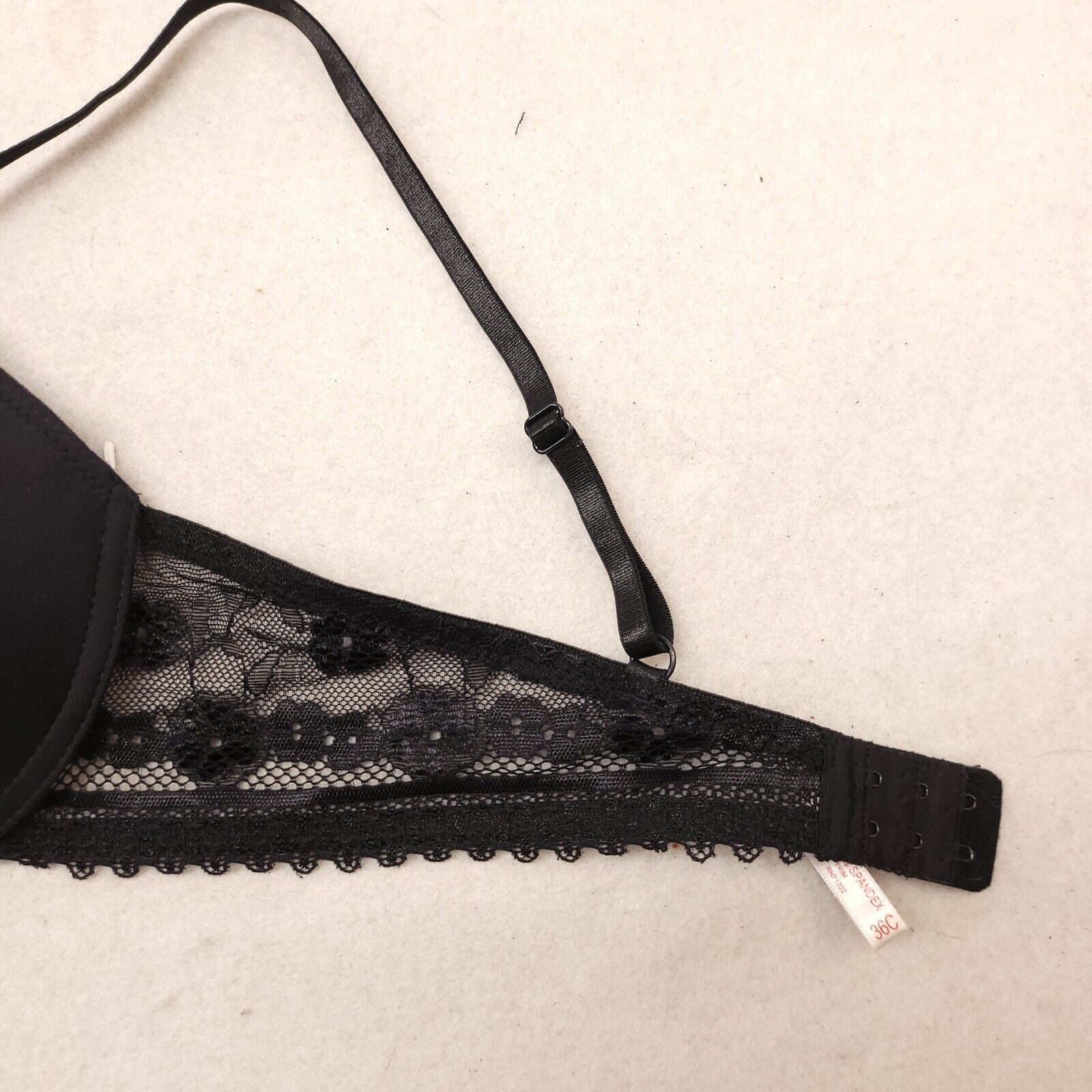 Izod IZOD Pandex Non-Padded Underwire Bra Womens Size 36C Black Size ONE SIZE - 7 Thumbnail
