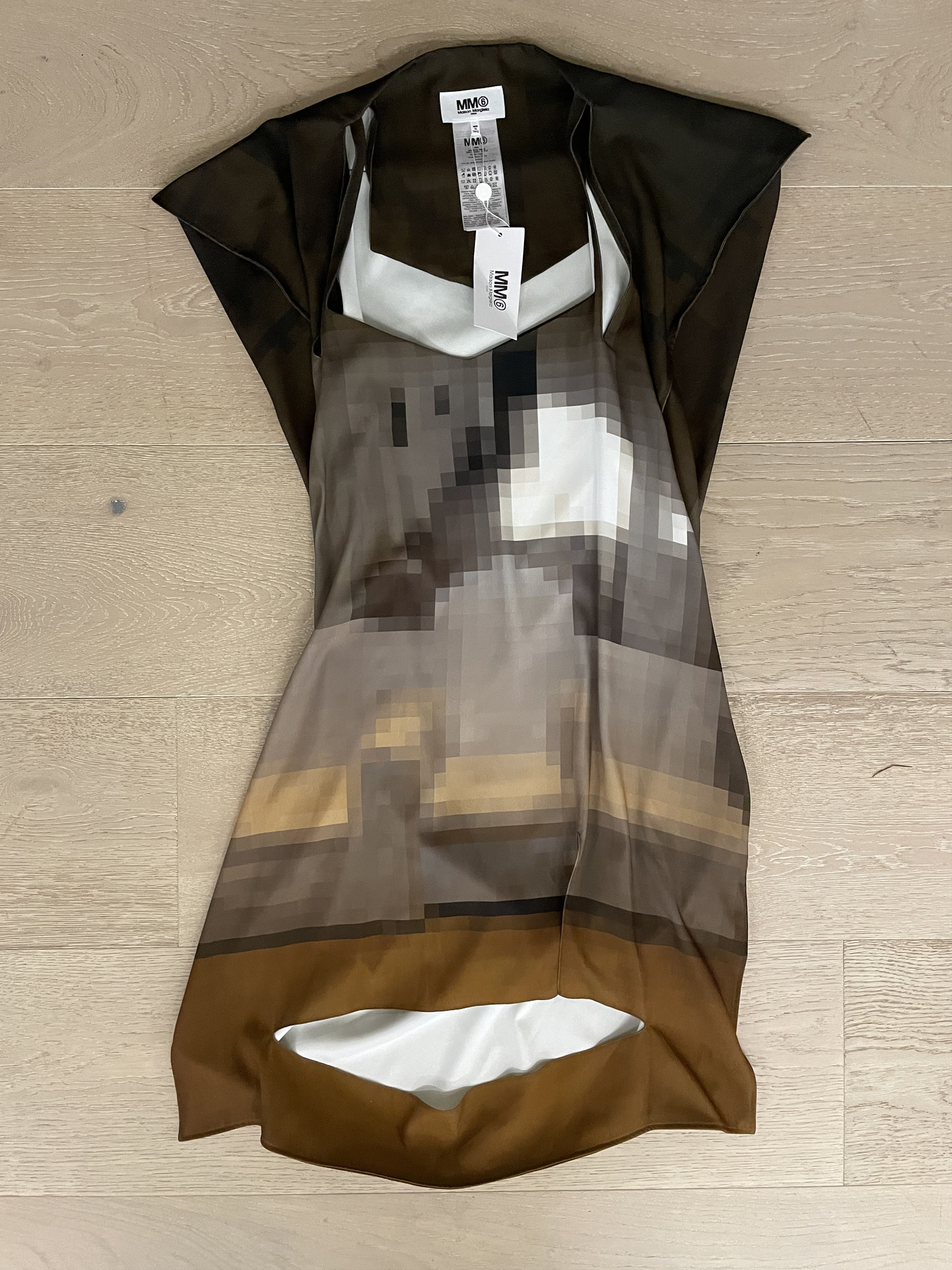 Maison Margiela $1025 Maison Margiela Pixelated Dress Size XS / US 0-2 / IT 36-38 - 5 Thumbnail