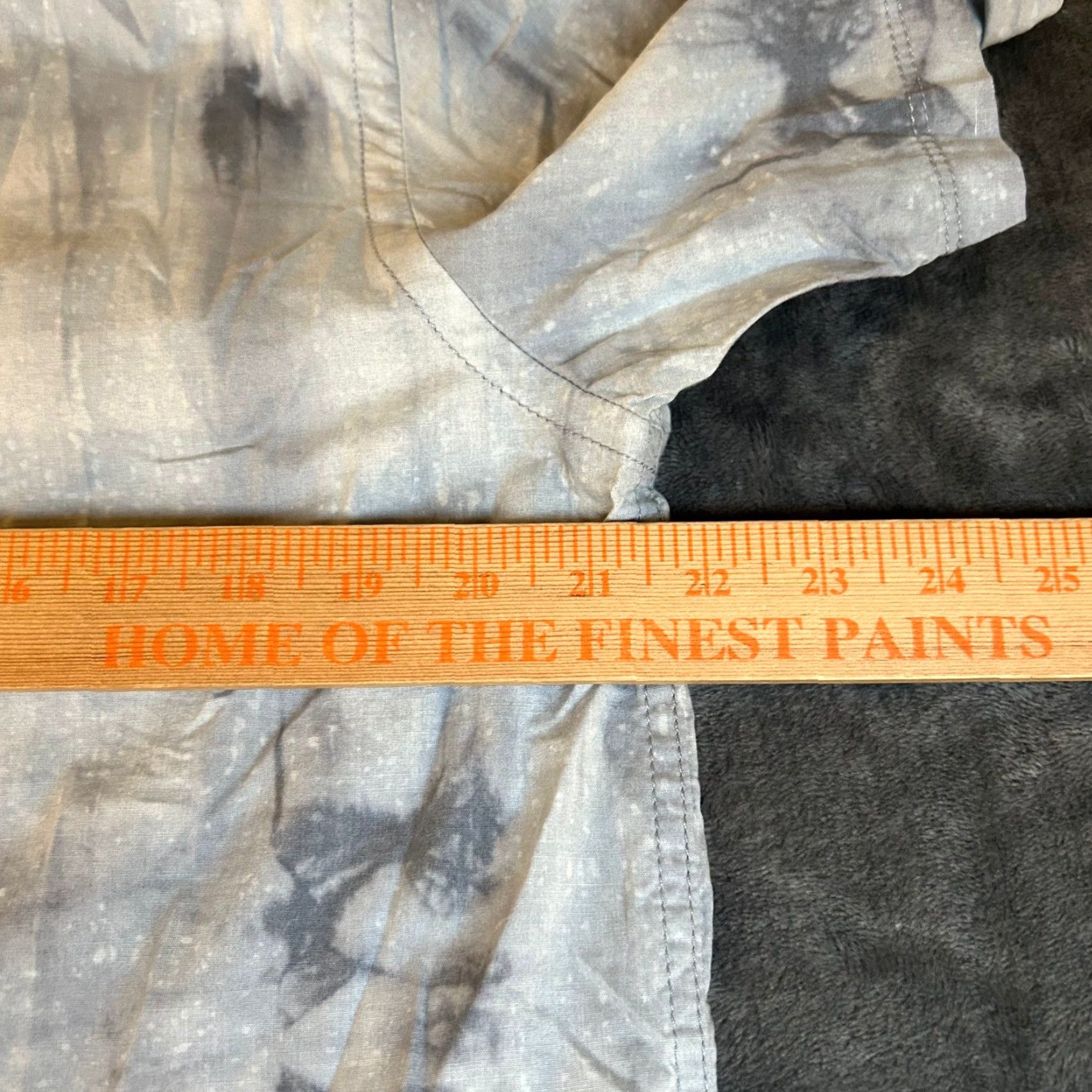 Vintage HOWE Shirt Tie Dye Gray Short Sleeve Button-Up Mens Large Size US L / EU 52-54 / 3 - 5 Thumbnail