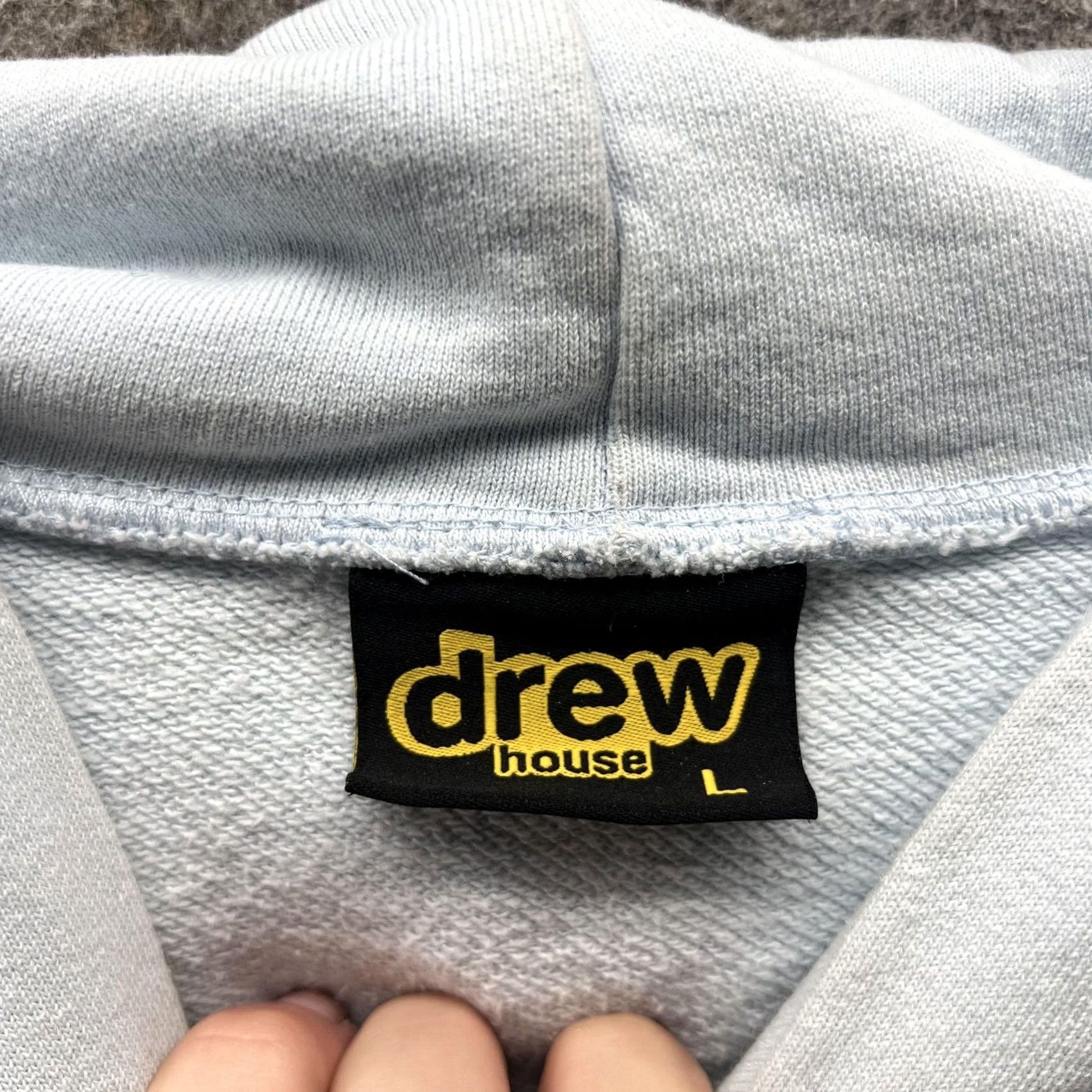 Drew House Drew House Hoodie Mens Large Blue Graphic Pullover Sweatshirt Size US L / EU 52-54 / 3 - 6 Thumbnail