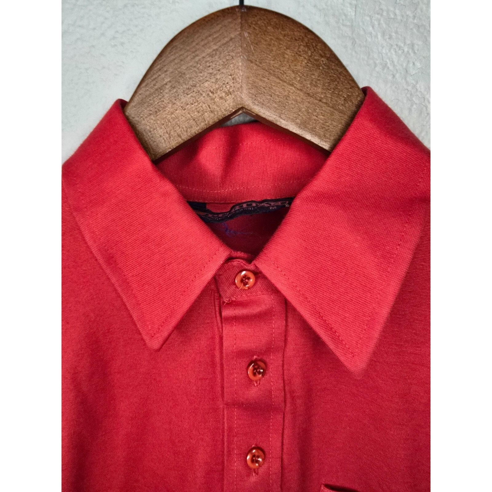 Puritan Vintage Womens Puritan Polo Medium Red short Sleeve Shirt Size M / US 6-8 / IT 42-44 - 6 Thumbnail