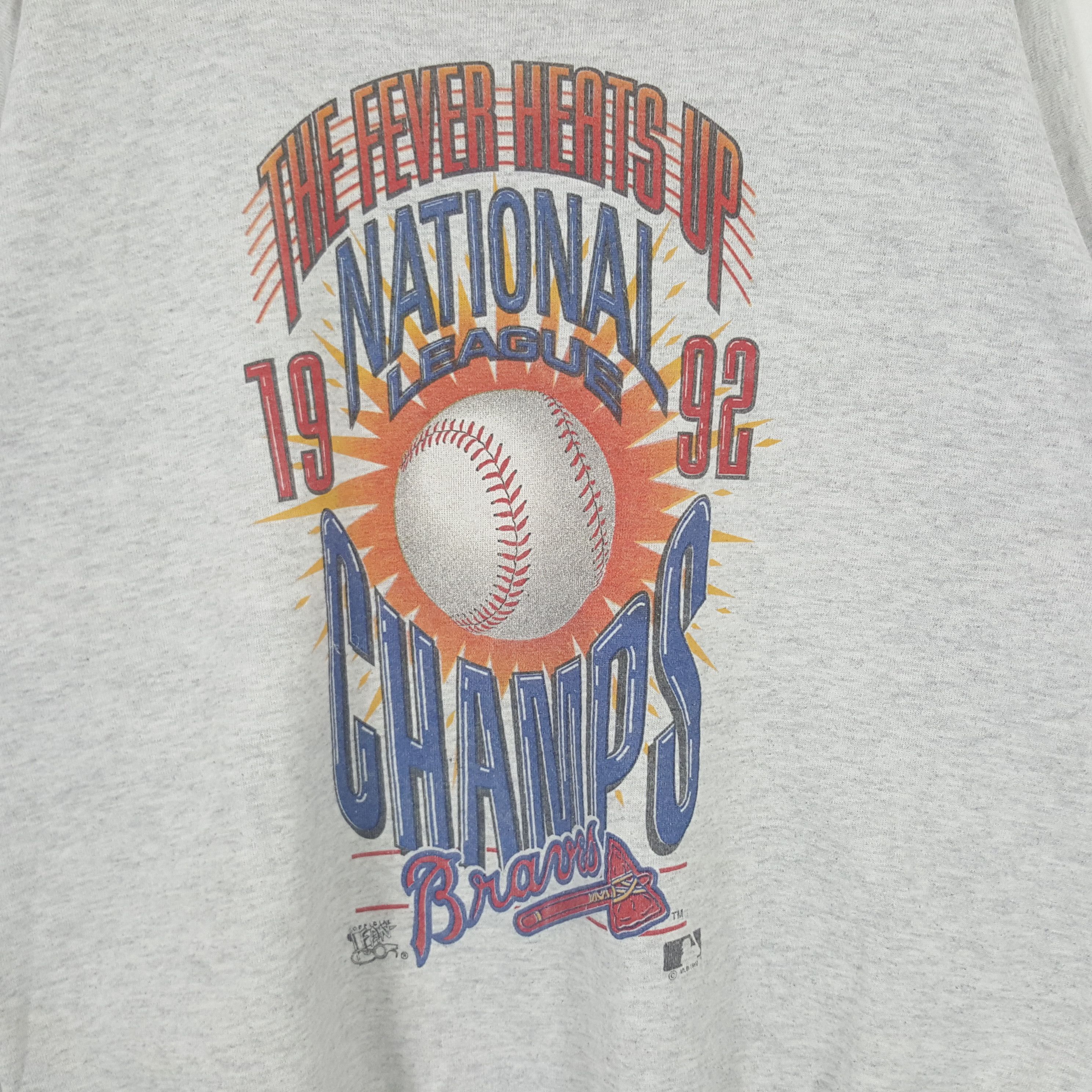 MLB × Vintage Vintage Atlanta Braves American Baseball Sweatshirt C287N6 Size US L / EU 52-54 / 3 - 2 Thumbnail