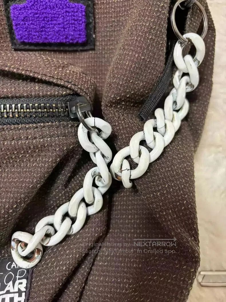 Raf Simons Eastpak flocking r chain bag.
