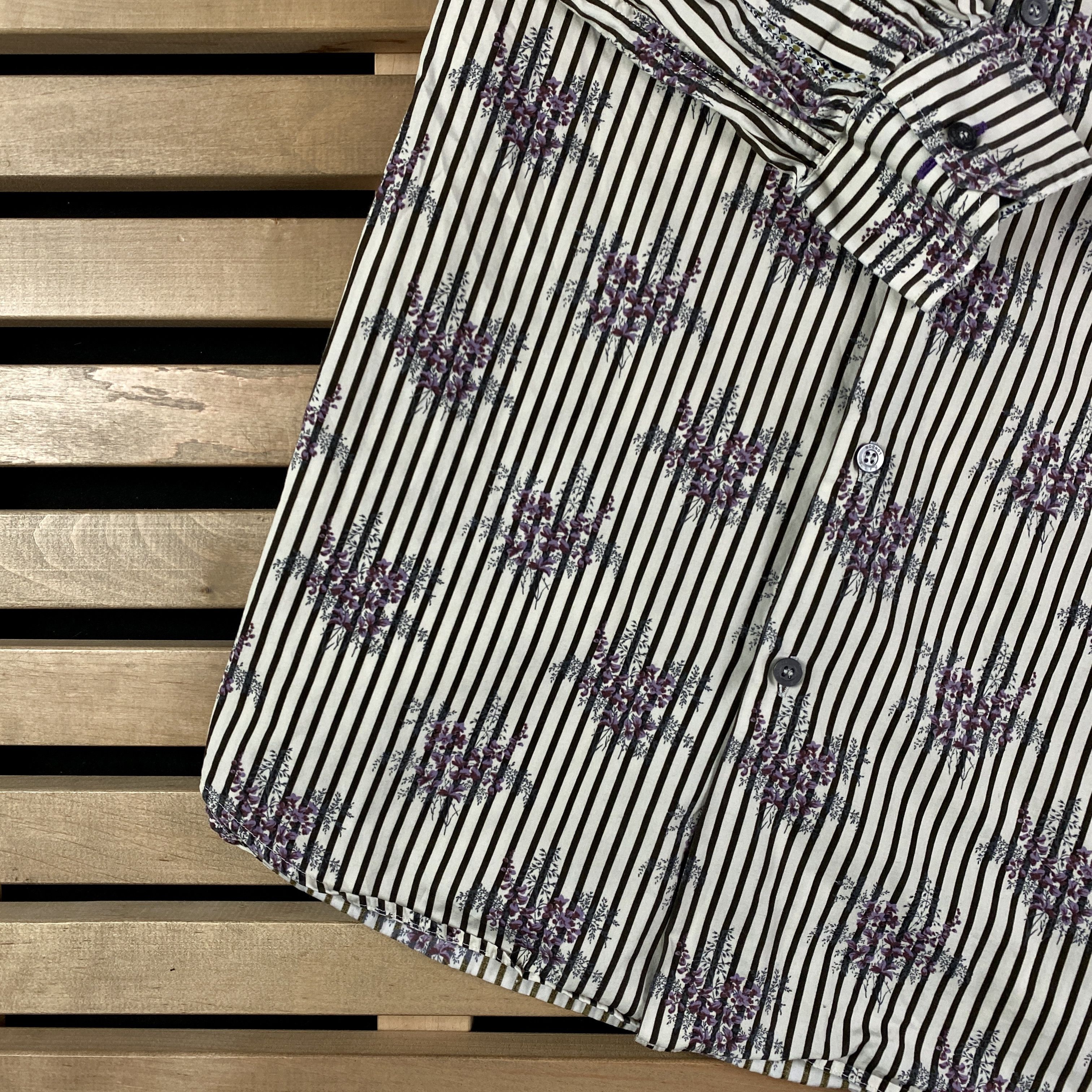 Paul Smith Mens Long Sleeve Shirt Paul Smith Floral Pattern Size 39 Size US S / EU 44-46 / 1 - 3 Thumbnail