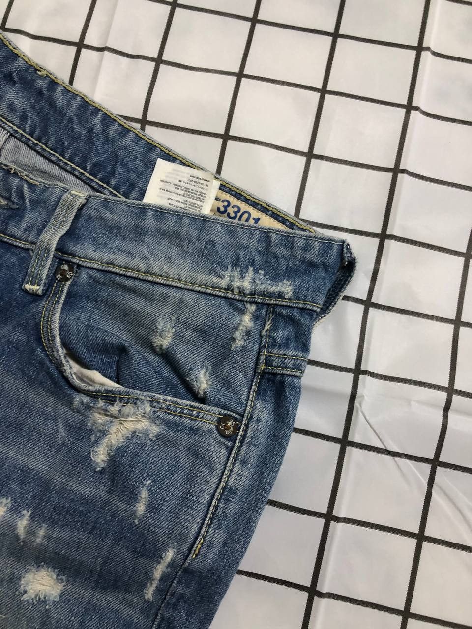 G-Star G Star Raw Jeans Men's Blue Denim Straight Leg Size US 26 / EU 42 - 8 Thumbnail