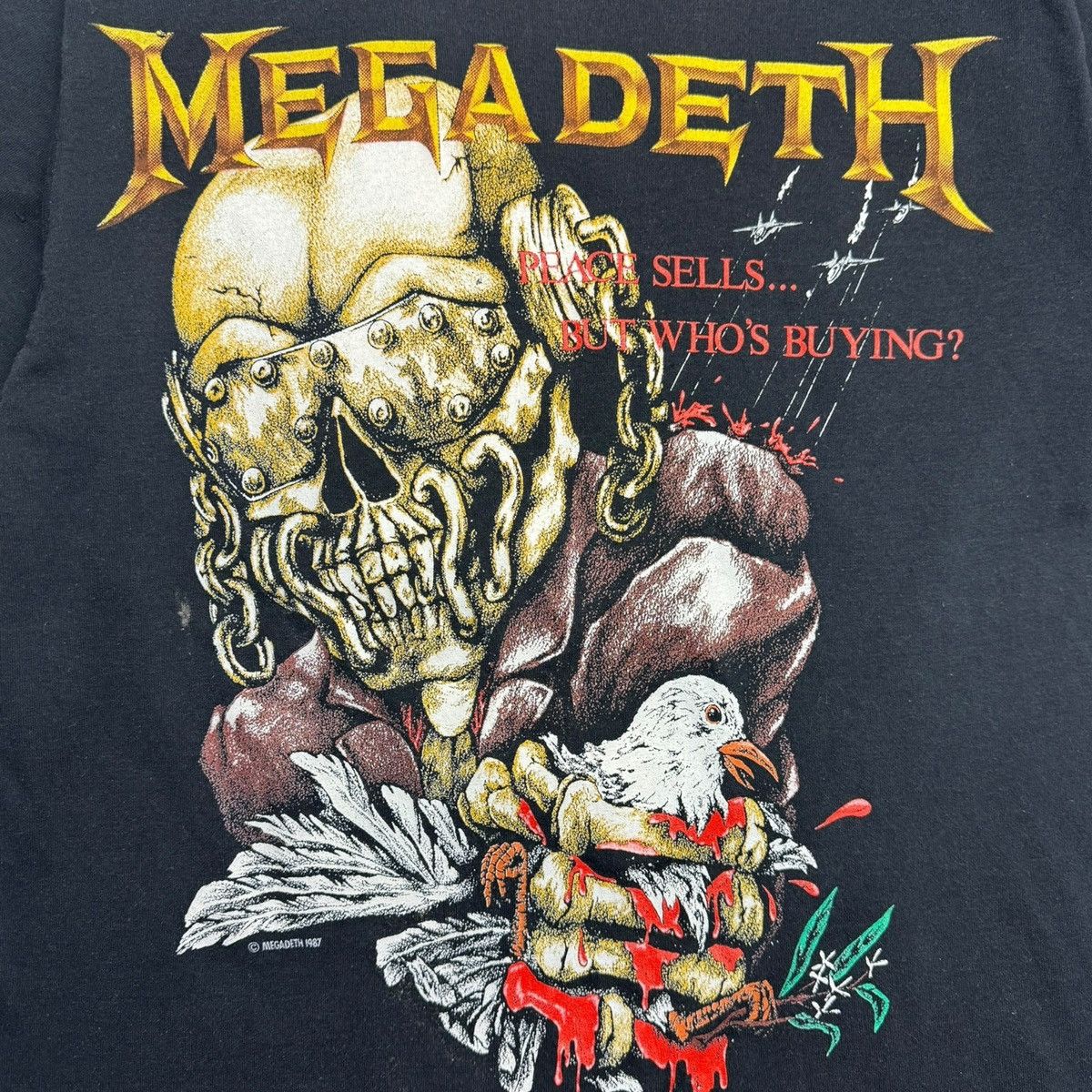 Band Tees 1987 Megadeth Peace Sells But Who’s Buying? Metal T-Shirt Size US M / EU 48-50 / 2 - 5 Thumbnail