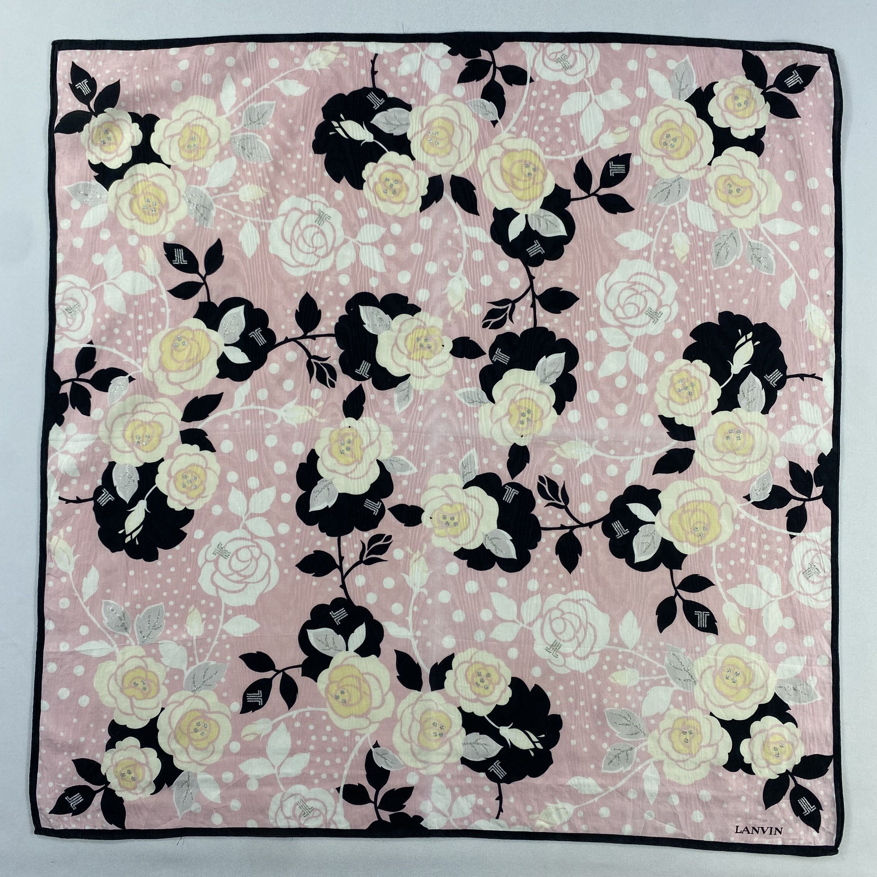 Lanvin × Vintage Lanvin Bandana/ Handkerchief / Neckerchief-P1750 Size ONE SIZE - 1 Thumbnail
