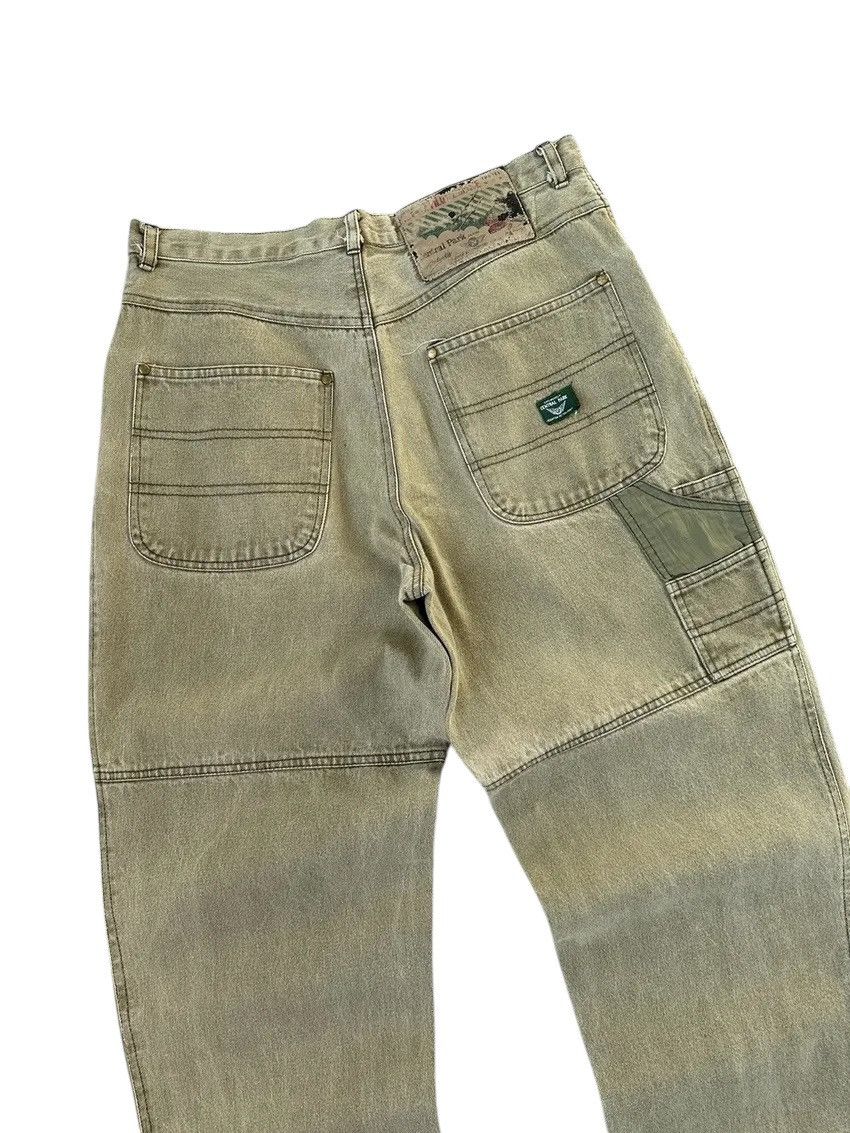 Japanese Brand × Vintage Vintage Central Park Cargo Carpenter Baggy Jeans Size US 33 - 5 Thumbnail