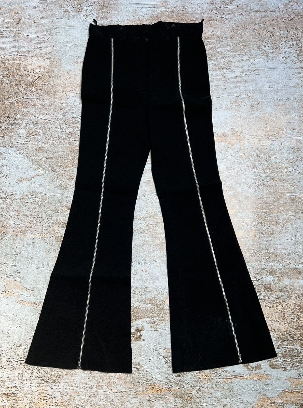 Vintage Vintage Japanese full zippers flare pants Size 26" / US 2 / IT 38 - 2 Thumbnail