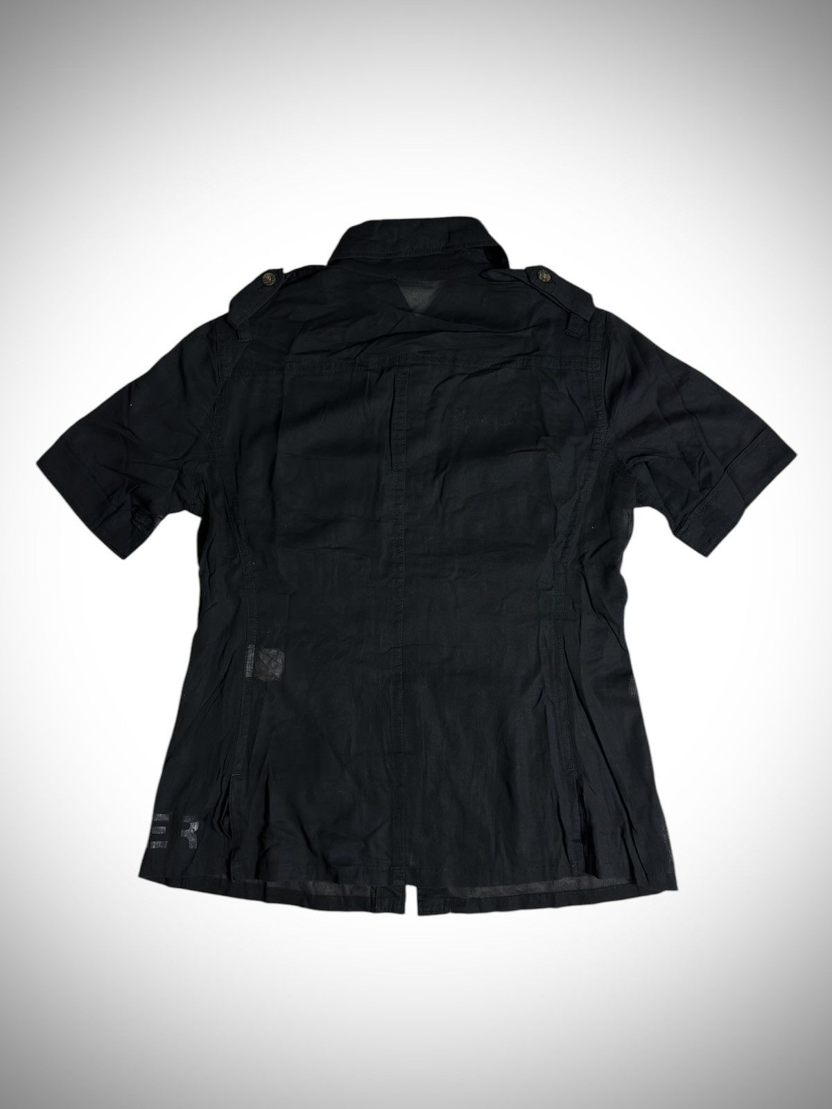 Hysteric Glamour 2000’s Hysteric Glamour - Blank Raw Power Button Shirt Size S / US 4 / IT 40 - 6 Thumbnail