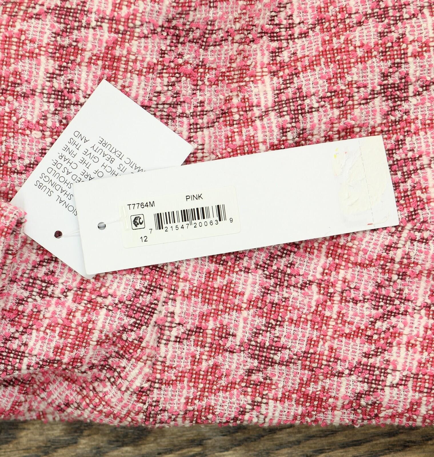 Other Nwt London Times Women's Houndstooth Faux Wrap Dress Pink 12 Size XL / US 12-14 / IT 48-50 - 4 Thumbnail