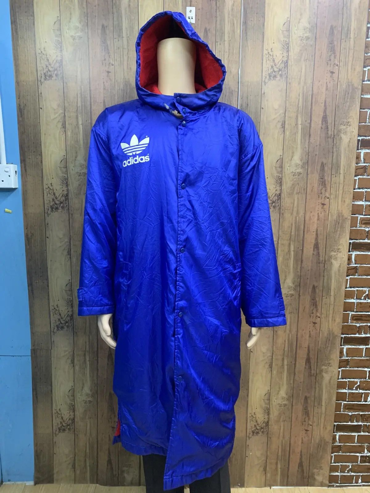 Adidas VINTAGE ADIDAS BIG LOGO COACH JACKET Size US L / EU 52-54 / 3 - 14 Thumbnail