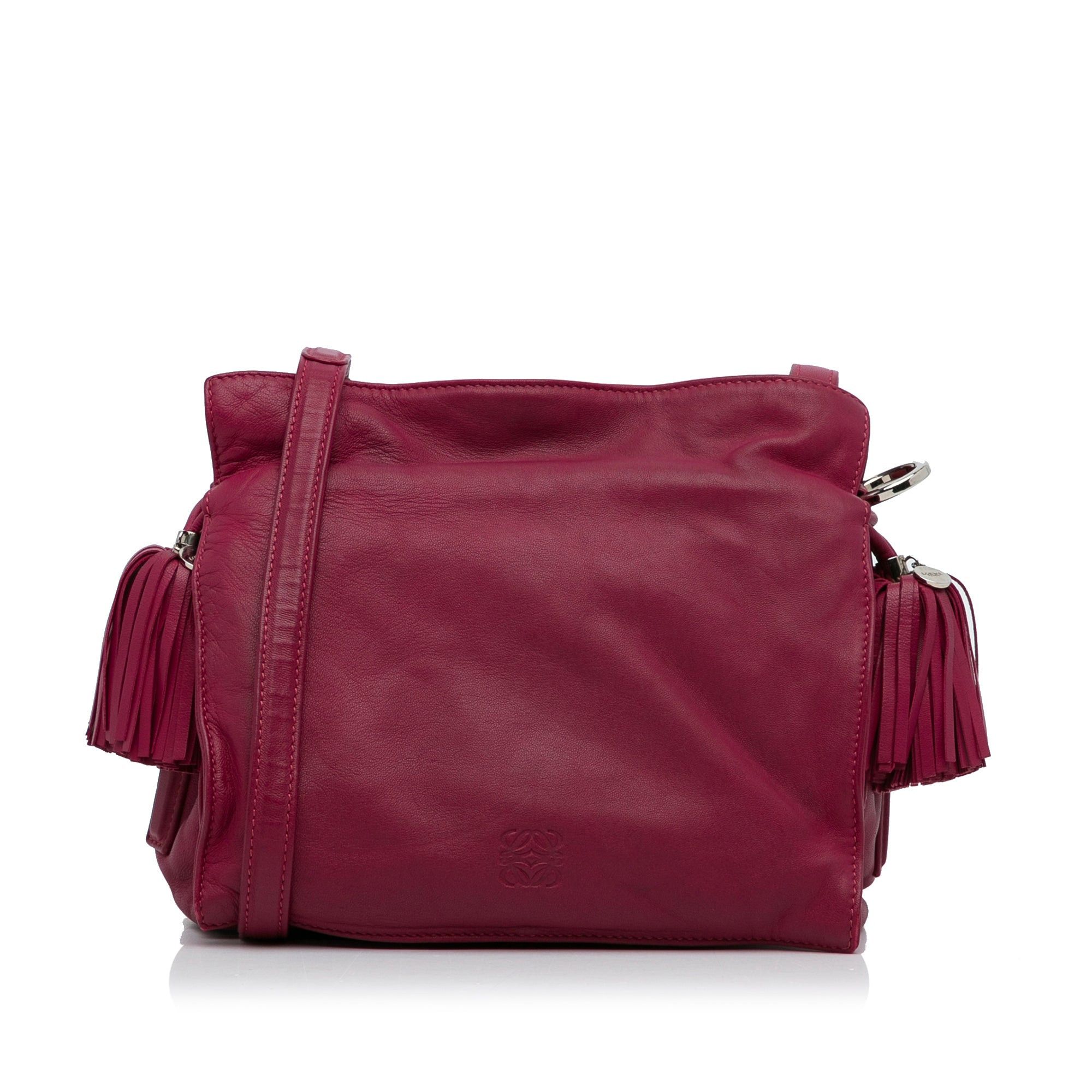Small Leather Flamenco Crossbody Bag