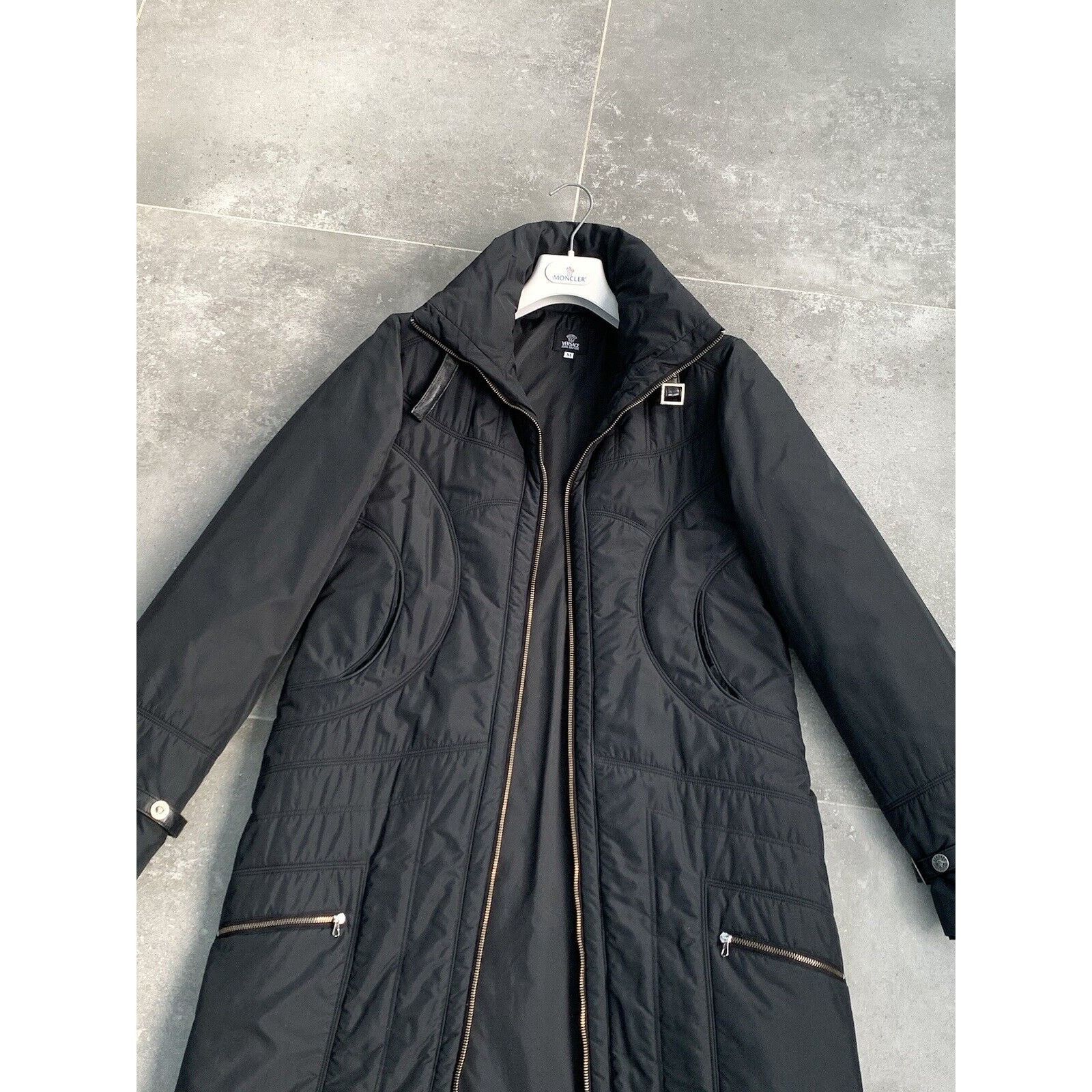 Versace Jeans Couture Women's VERSACE Medusa LEATHER TRIM Long Parka Jacket Coat M Size M / US 6-8 / IT 42-44 - 15 Thumbnail