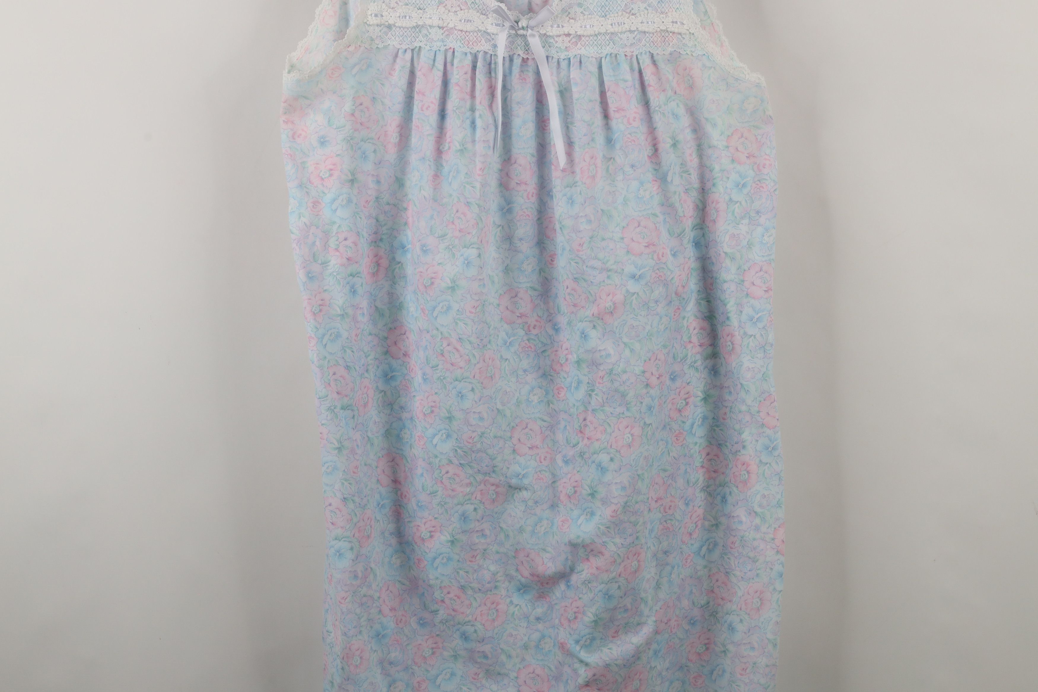 Vintage Vintage 90s Miss Elaine Lace Night Gown Sleep Shirt USA Size M / US 6-8 / IT 42-44 - 3 Thumbnail