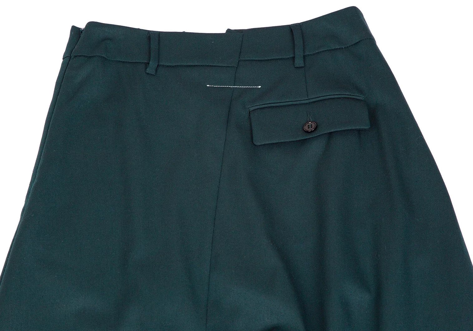 Maison Margiela Bias Cut Sarouel Pants in Dark Green Size 40 Size 28" / US 6 / IT 42 - 8 Thumbnail