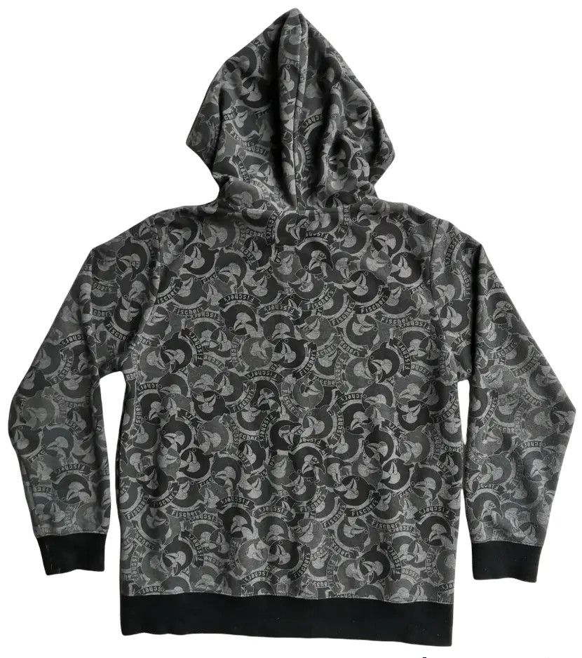 Other Fischer's Full Print Small Logo Hoodie Zipper Sweatshirt Size US L / EU 52-54 / 3 - 2 Thumbnail