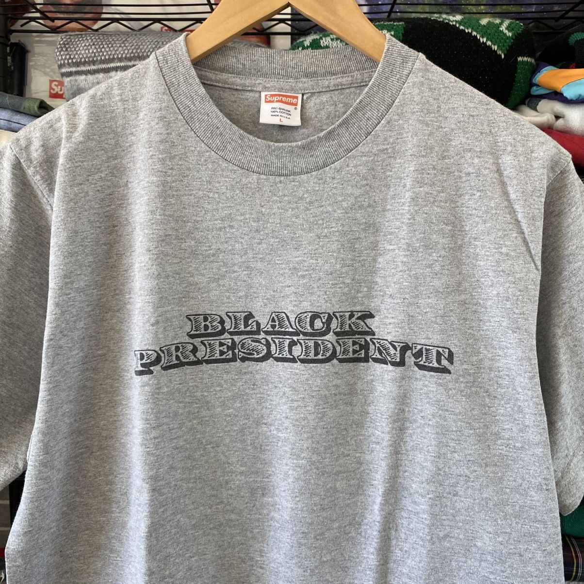 Supreme Vintage Supreme Black President T-Shirt Grey 2008 Size US L / EU 52-54 / 3 - 2 Thumbnail